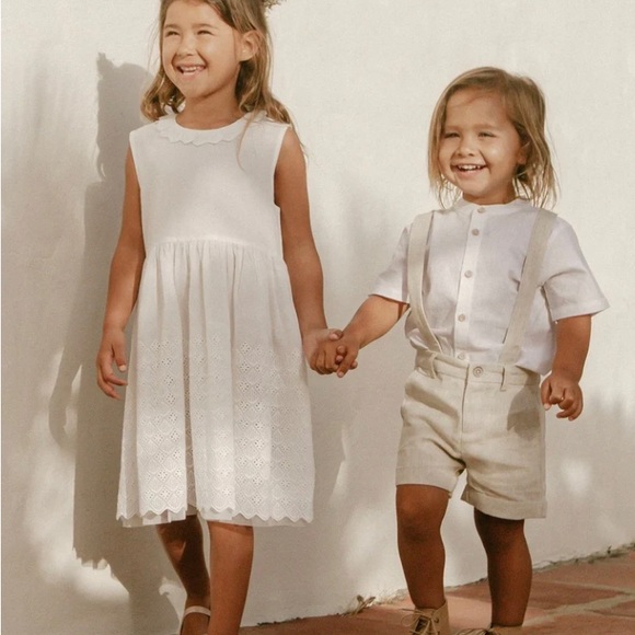 NWT Noralee Baby Boy Suspended Shorts in Ash Color Size 3M Sold Out! - Picture 2 of 2